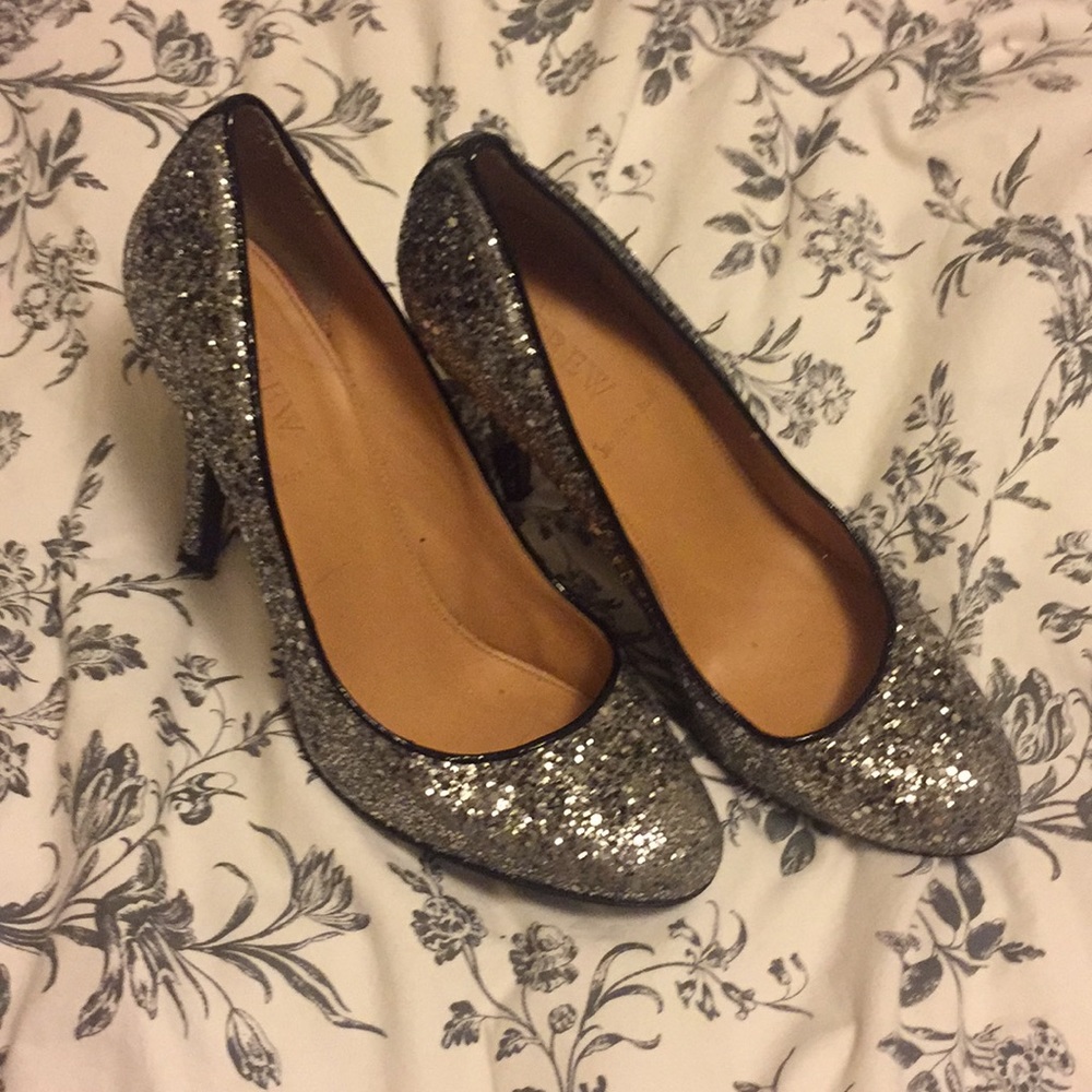 Jcrew sparkly heels